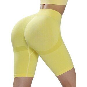 ATHVOTAR Women's Scrunch Butt Lifting Seamless Workout Biker Yoga Shorts